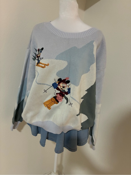 Disney Other - Disney Light Blue Mickey Ski Sweater 💙❄️